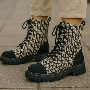 Rouge Combat Boots. Brand New In The Box. Size 7.5